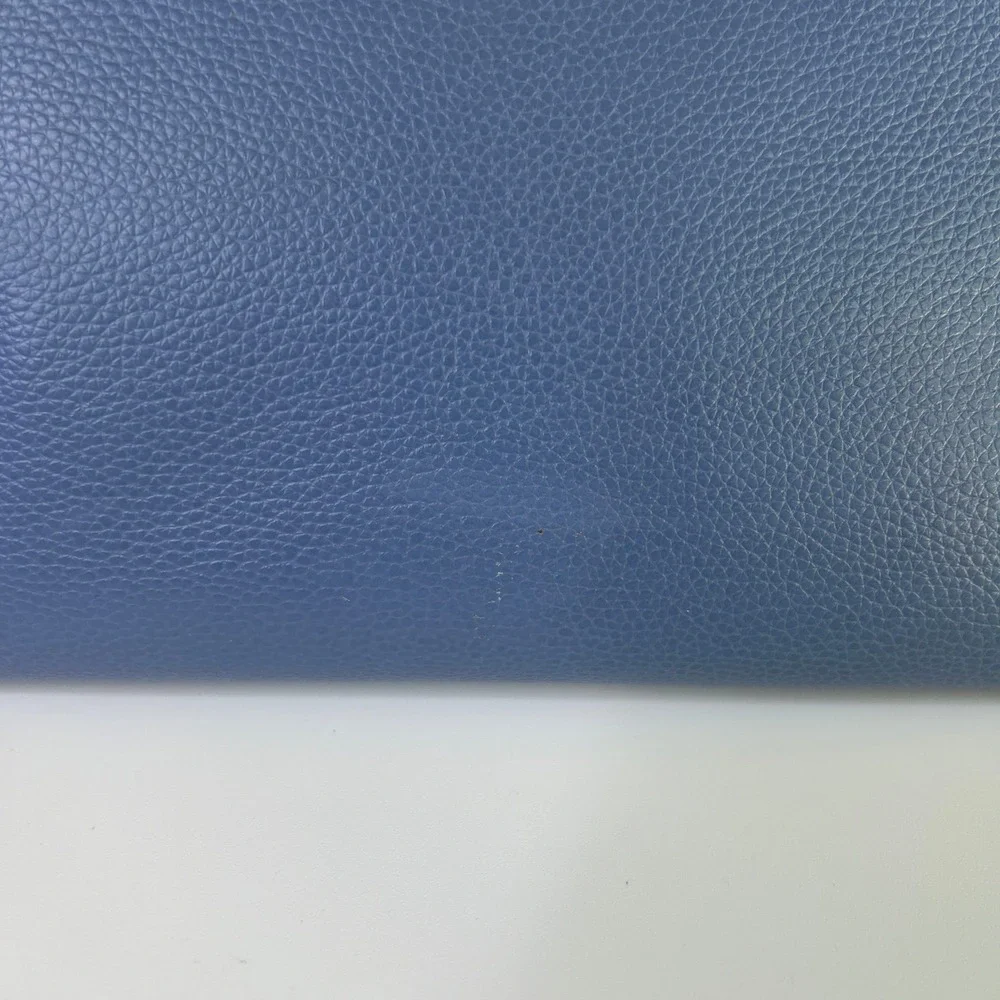 Coach Mollie Tote Stone Blue Pebbled Leather Bag Good